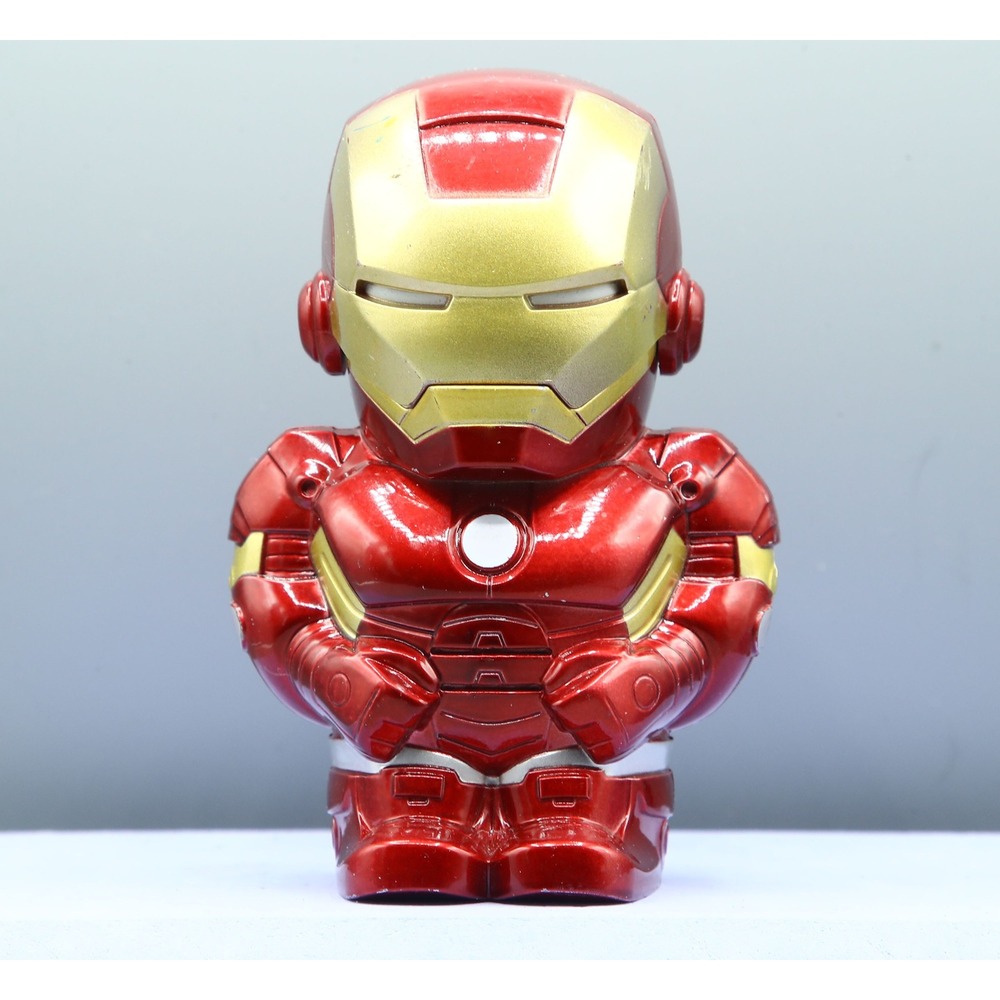 Marvel Iron Man Figure Talking LED Flashlight Handheld Red Gold Disney Store